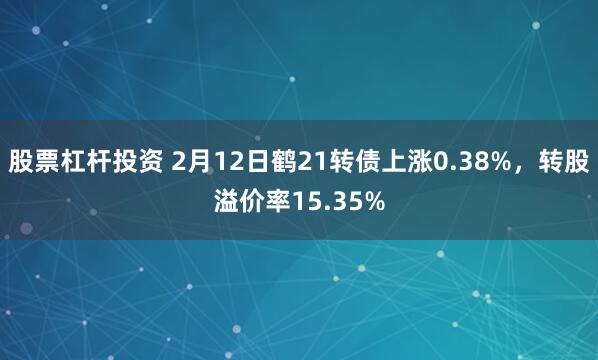 股票杠杆投资 2月12日鹤21转债上涨0.38%，转股溢价率15.35%