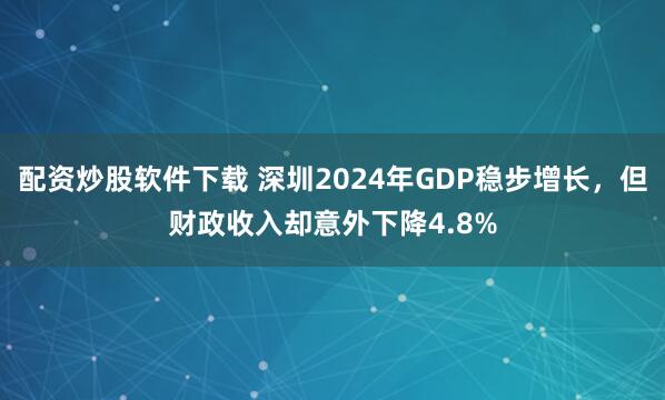 配资炒股软件下载 深圳2024年GDP稳步增长，但财政收入却意外下降4.8%